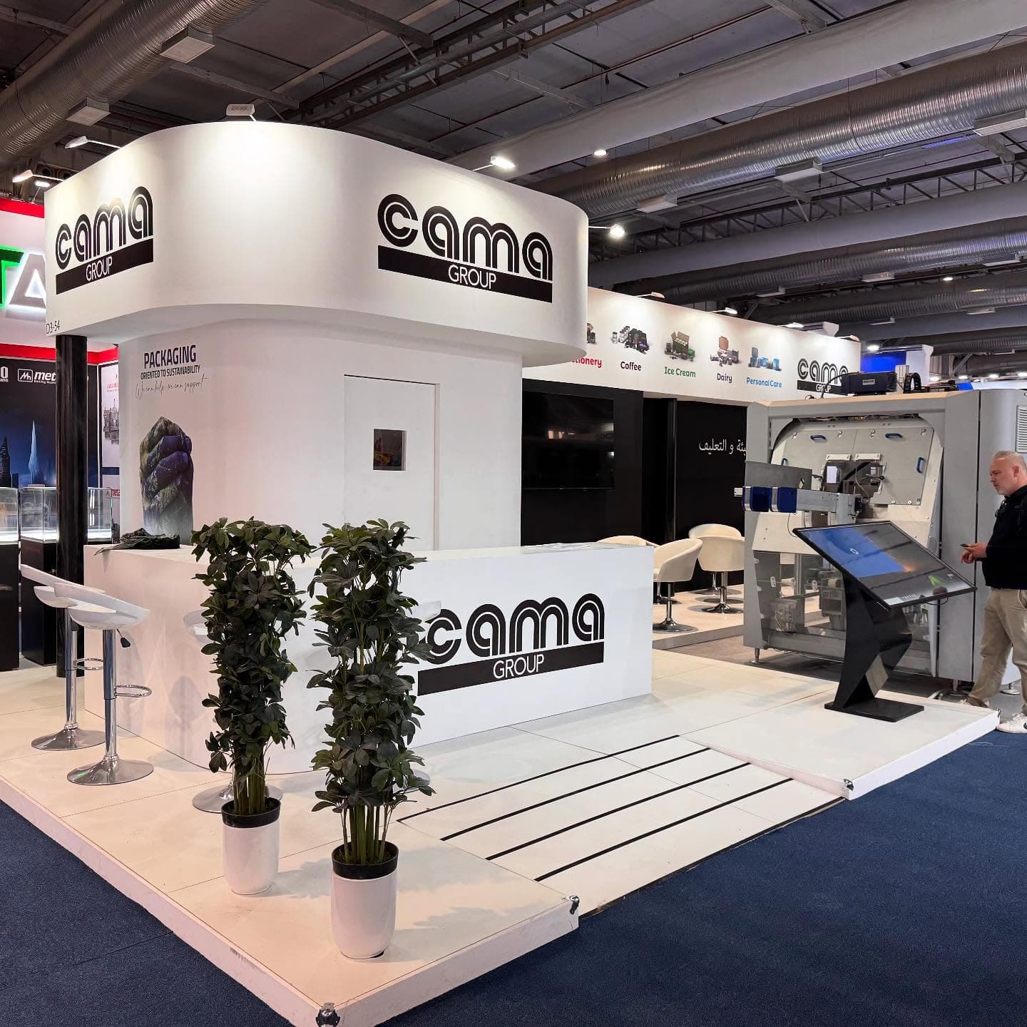 CAMA · SaudiFood Manufacturing 展台实景